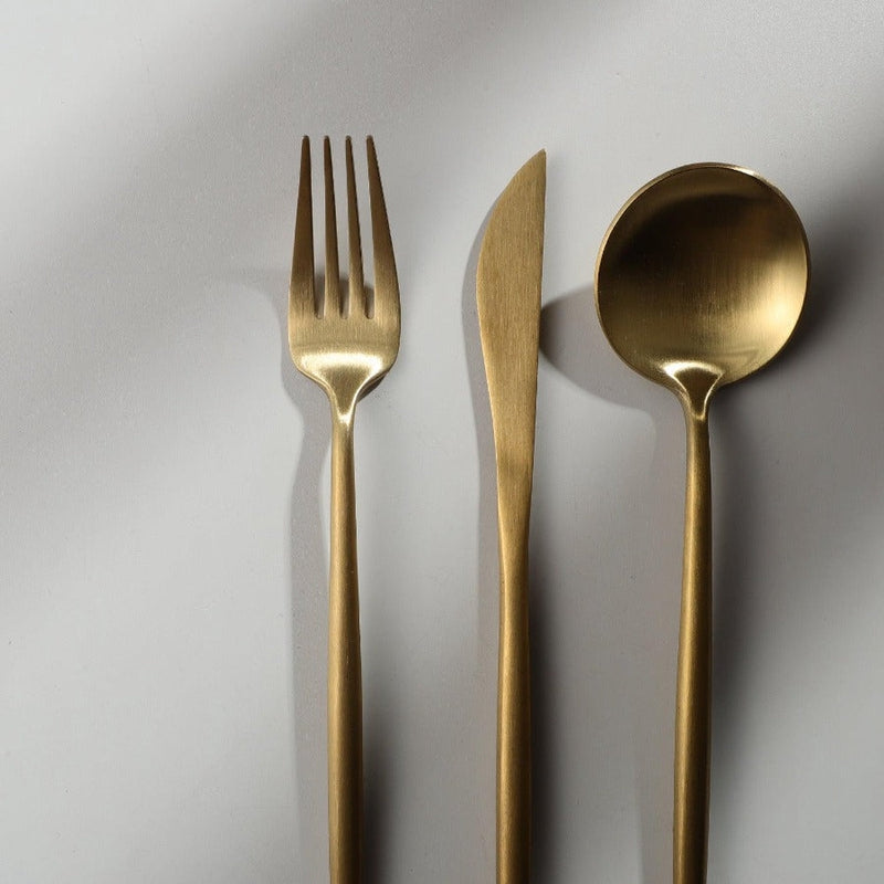 Elegant Minimalist Stainless Steel Cutlery Set
