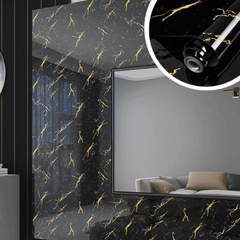MARBLELUX – Elegant Waterproof Adhesive Film for Home Makeovers