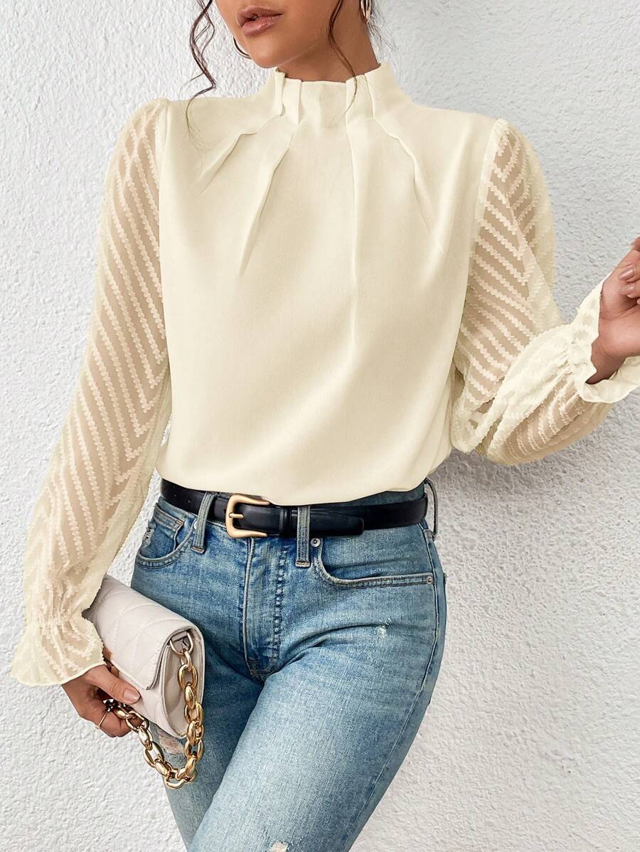 Chic Purple & Pink Women's Elegant Top