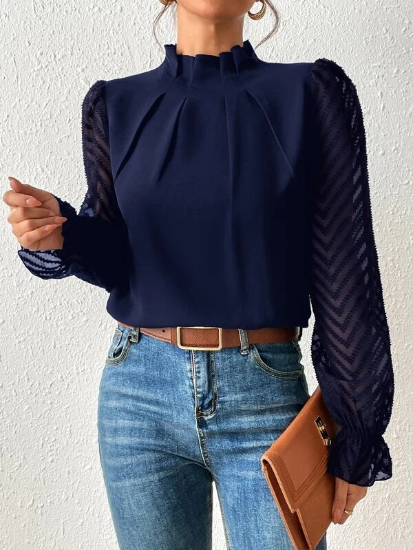 Chic Purple & Pink Women's Elegant Top