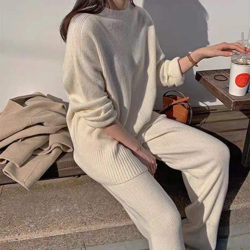 Trendy Wide-Leg Suit Set for Women
