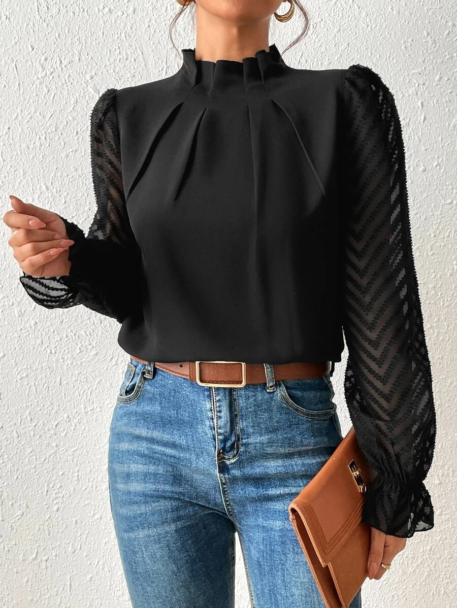 Chic Purple & Pink Women's Elegant Top