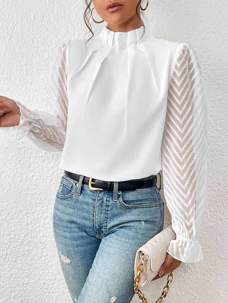 Chic Purple & Pink Women's Elegant Top