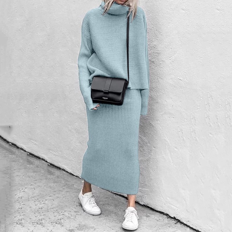 Elegant Sweater-Skirt Set for Effortless Style