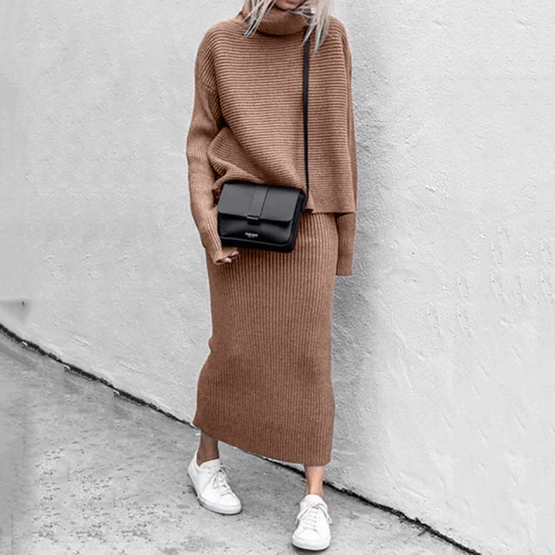 Elegant Sweater-Skirt Set for Effortless Style