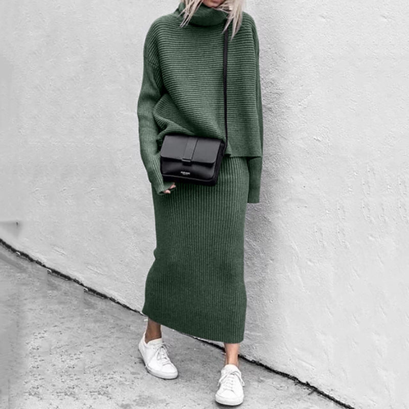 Elegant Sweater-Skirt Set for Effortless Style