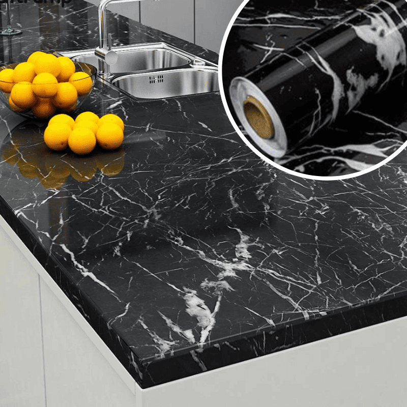 MARBLELUX – Elegant Waterproof Adhesive Film for Home Makeovers