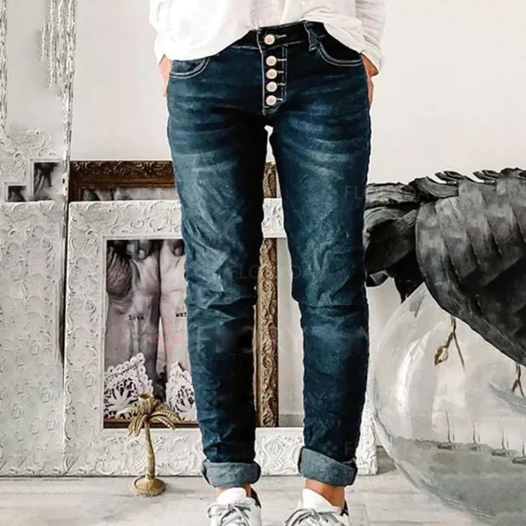 Stylish Women's Slim-Fit Comfortable Jeans