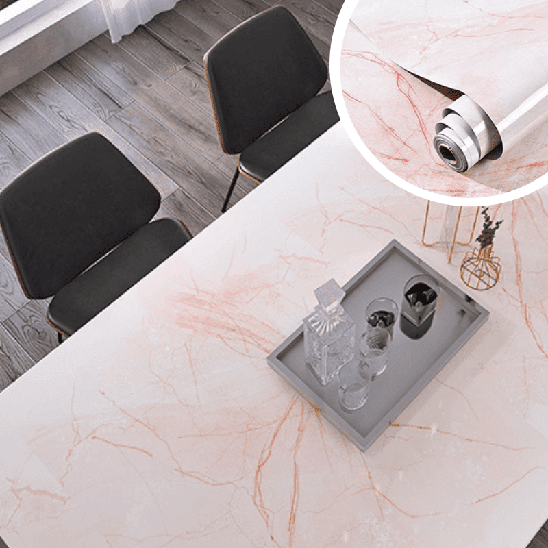 MARBLELUX – Elegant Waterproof Adhesive Film for Home Makeovers
