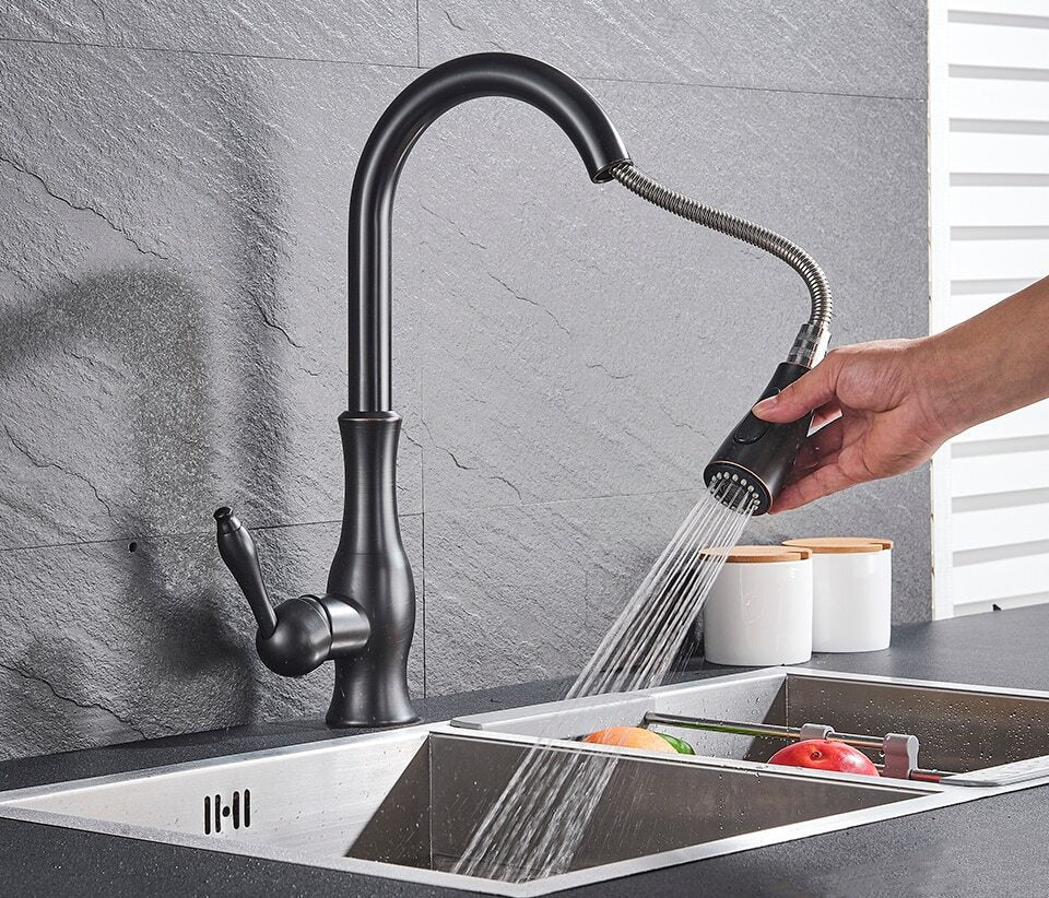 Elegant Retractable Kitchen Faucet for Modern Homes