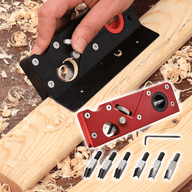 WOODCRAFT PRO – Versatile Corner Plane with 7 Blades