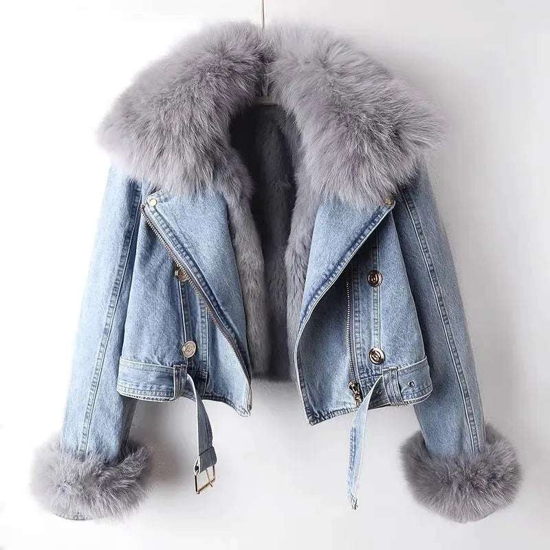 Luxury Insulated Denim Jacket for Rebels