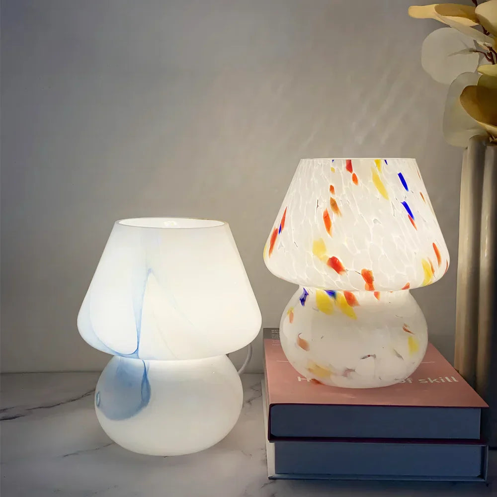 MUSHLUX – Artistic Glass Mushroom Lamp for Cozy Lighting