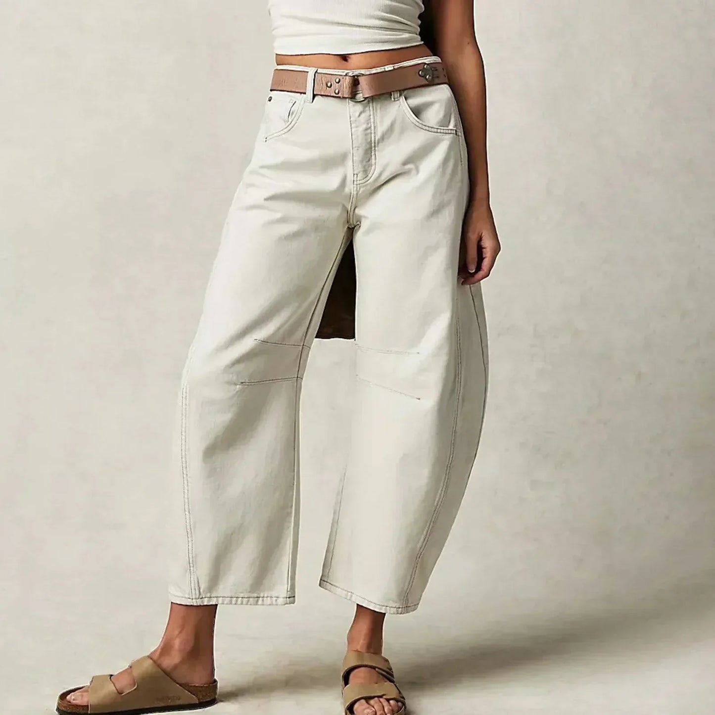 Stylish Wide-Leg Comfort Jeans for Women