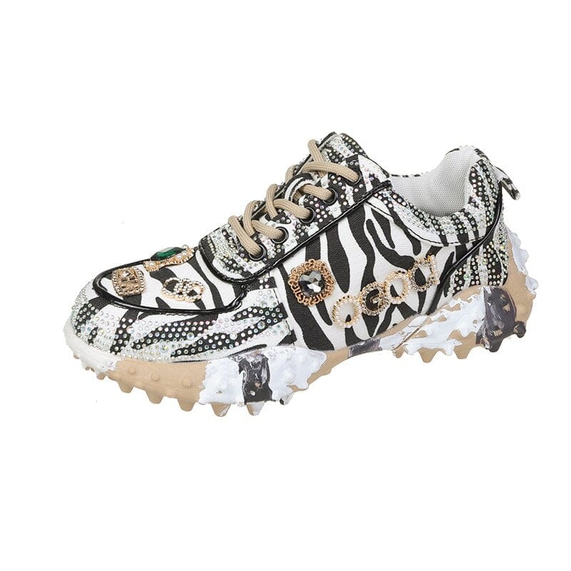 Radiant Diamond-Embellished Luxury Footwear