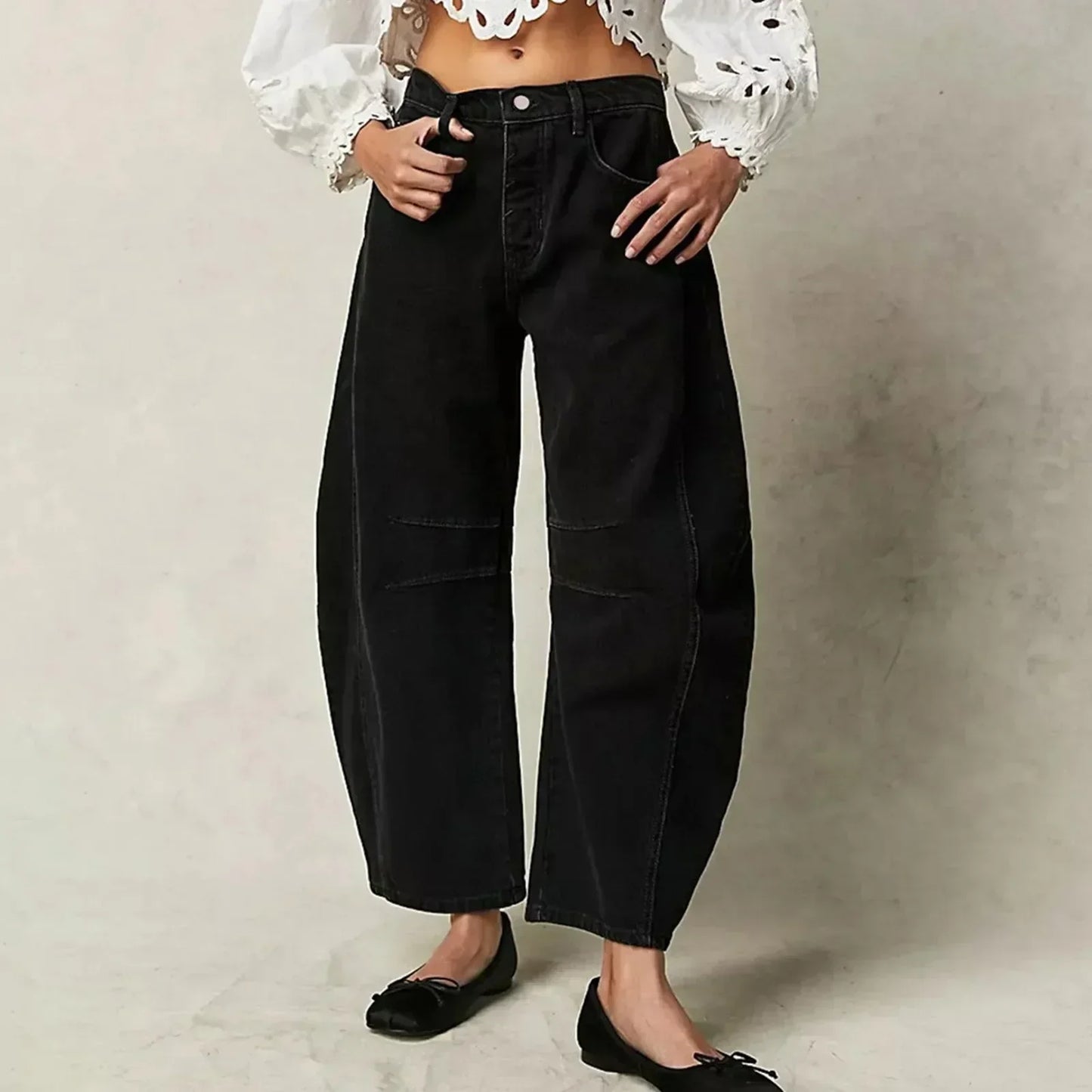 Stylish Wide-Leg Comfort Jeans for Women