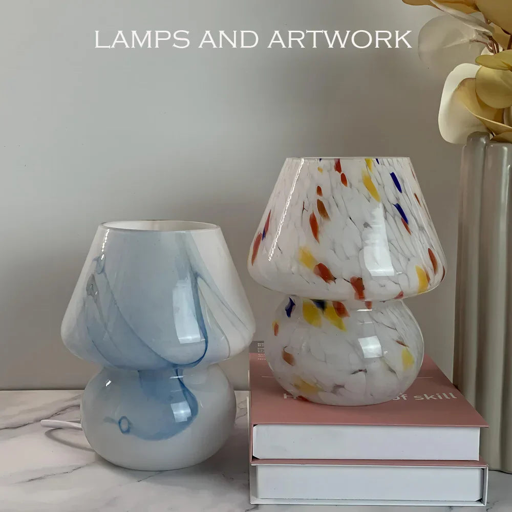 MUSHLUX – Artistic Glass Mushroom Lamp for Cozy Lighting