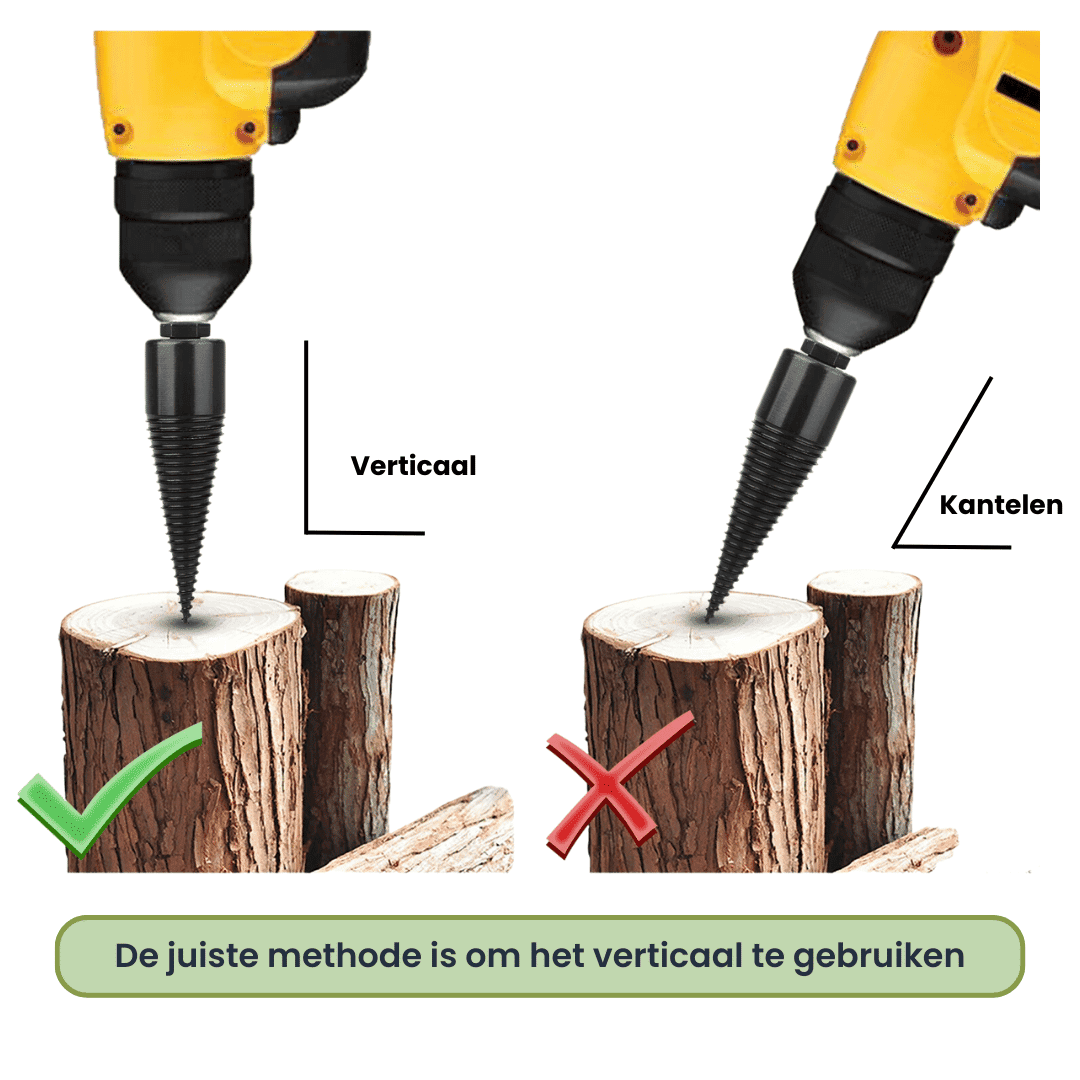 WOODWIZARD – Effortless Splitting Drill for All Woods