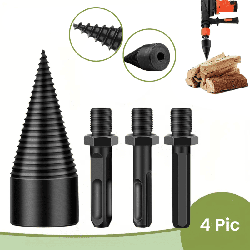 WOODWIZARD – Effortless Splitting Drill for All Woods