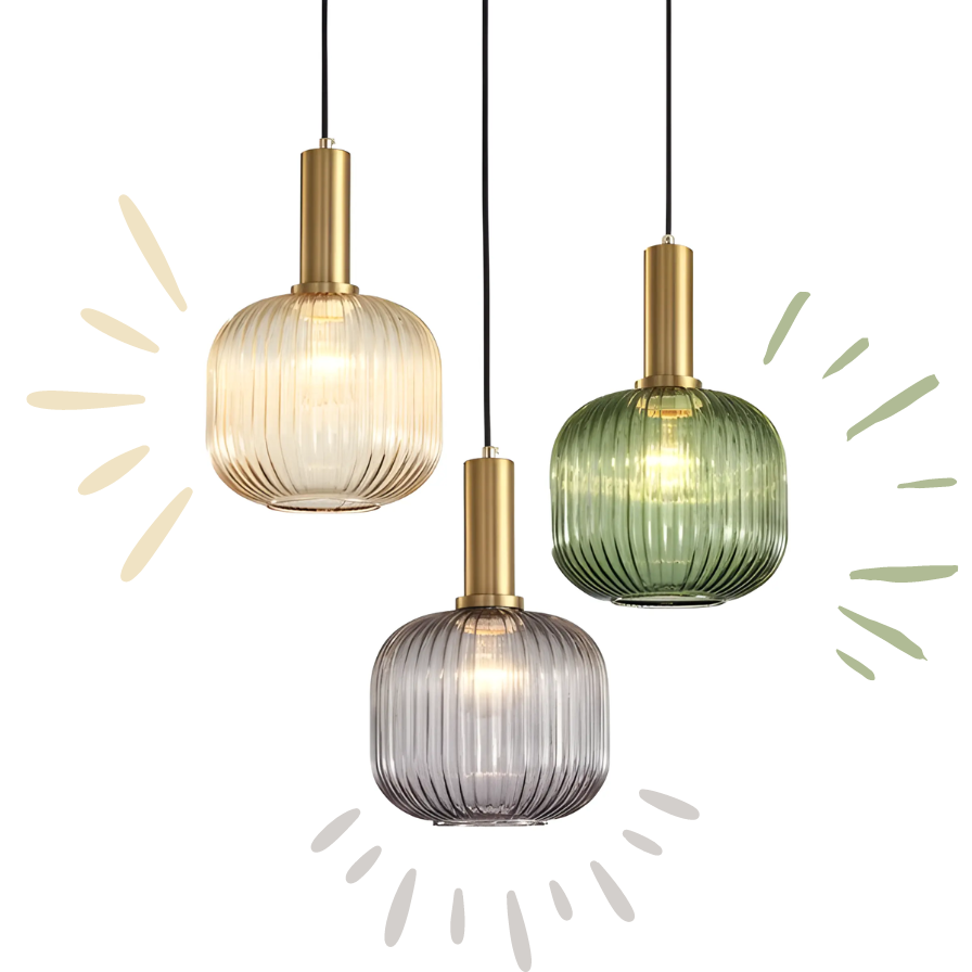 LUMINOUS VINTAGE – Colorful Glass Pendant Light