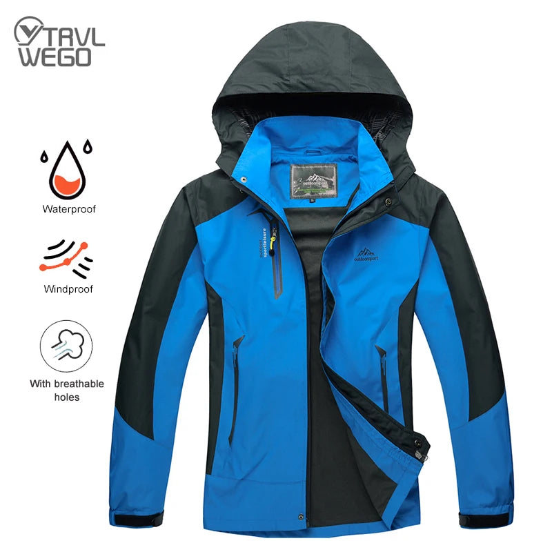 Men's Waterproof Hiking Windbreaker Jacket