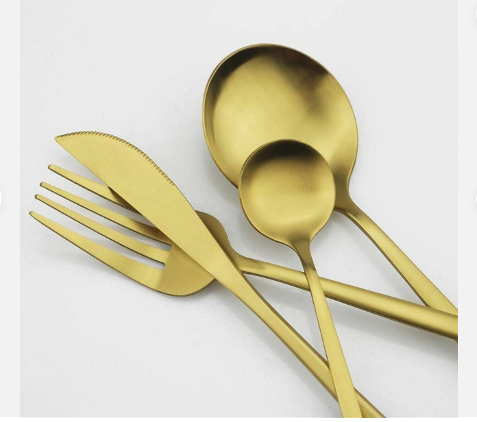 Elegant Minimalist Stainless Steel Cutlery Set