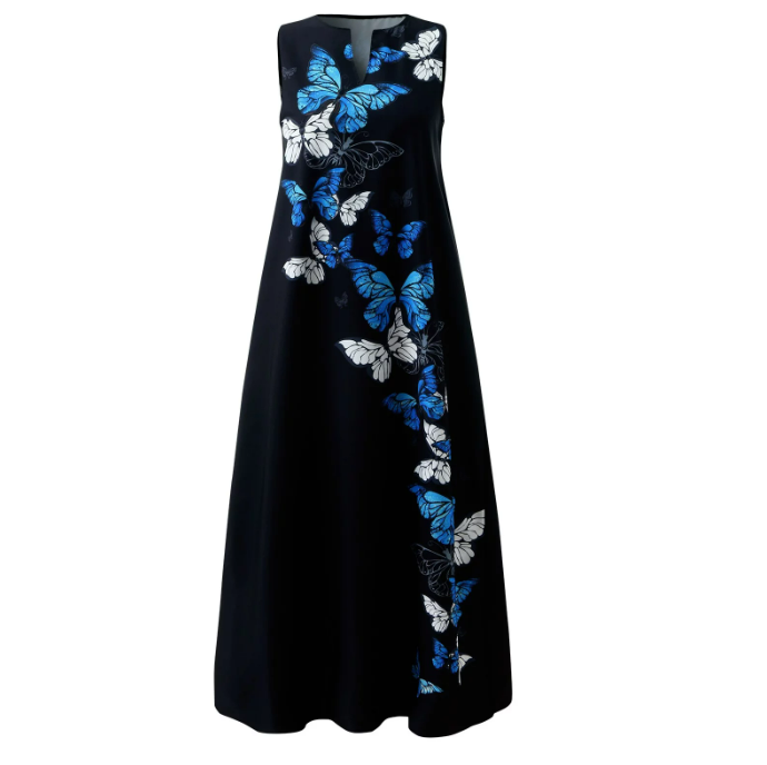 Stylish Turquoise Sleeveless Dress for Women