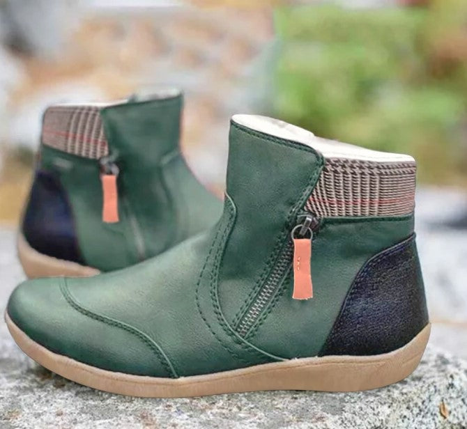 Stylish Waterproof Orthopedic Leather Boots