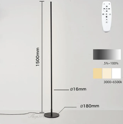 Elegant LED Floor Lamp Inspired by Moon