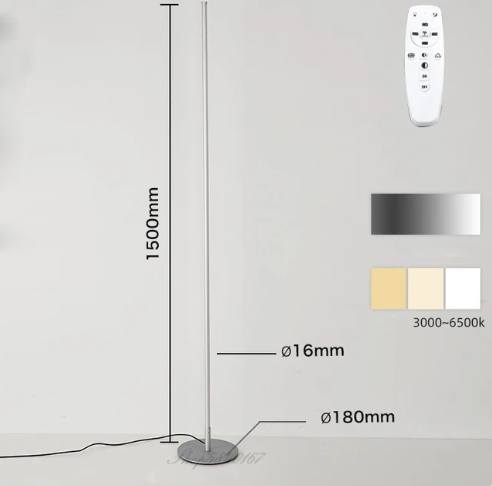 Elegant LED Floor Lamp Inspired by Moon