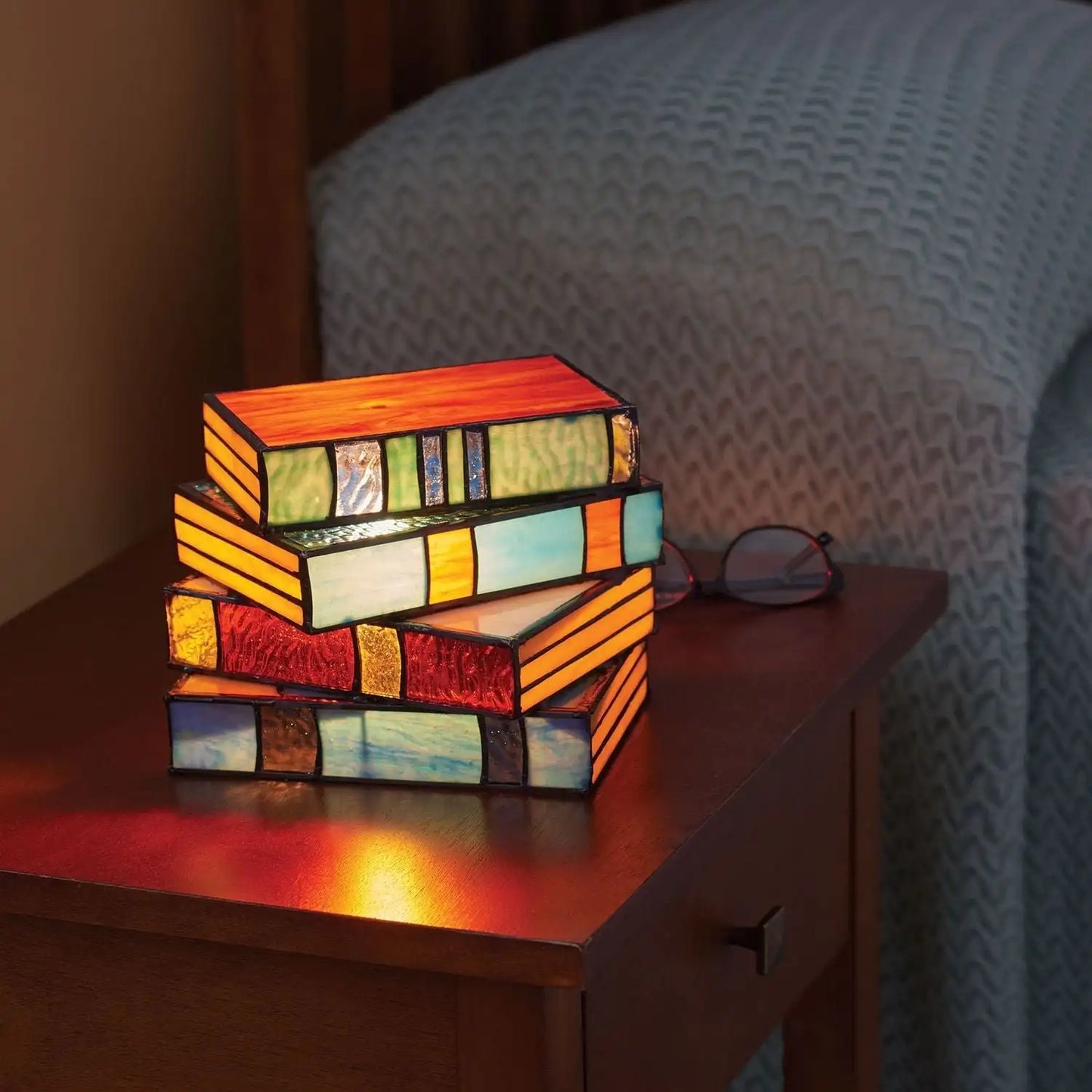 LUMILIT – Artistic Stained Glass Book Lamp