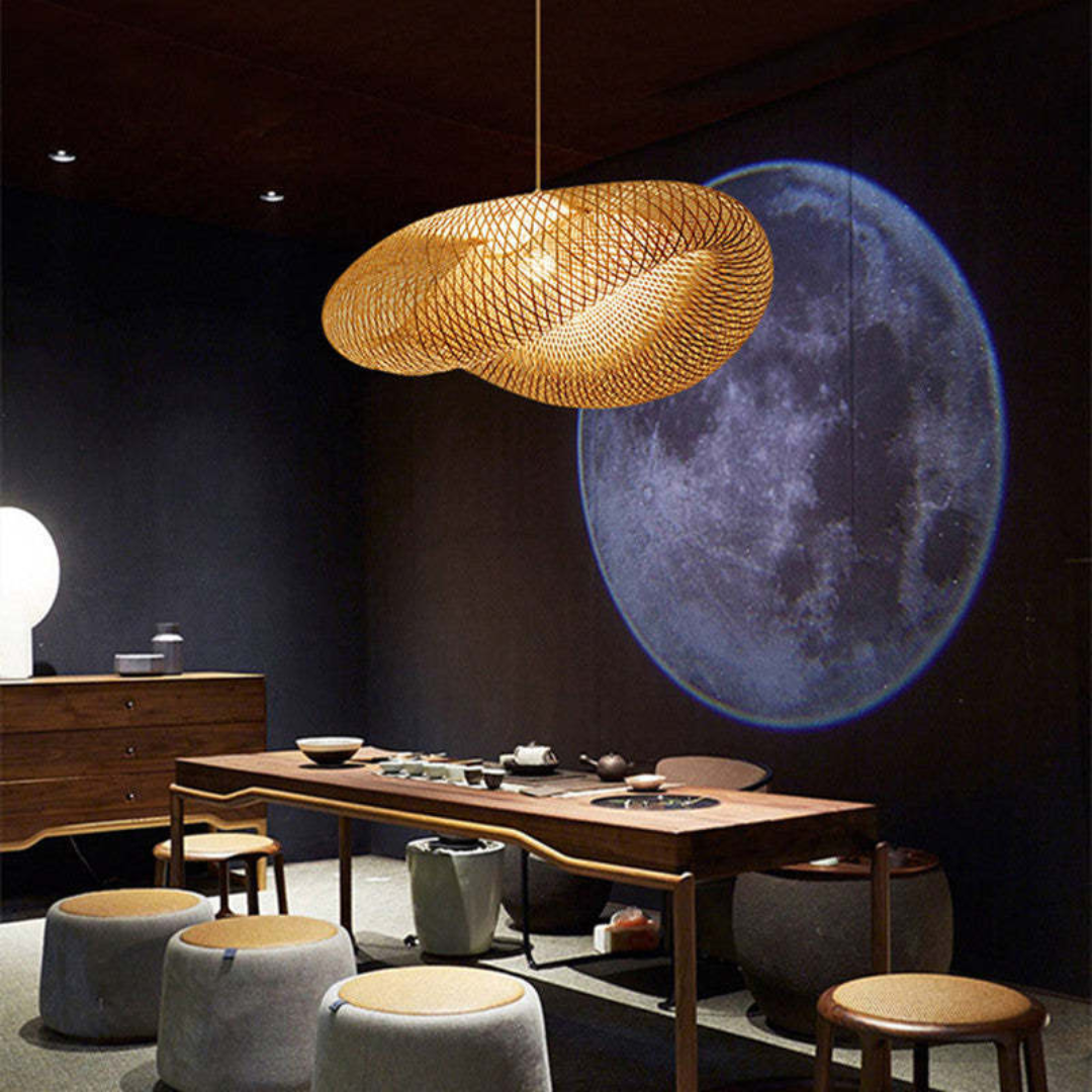 BAMBOO GLOW – Elegant LED Hanging Lamp