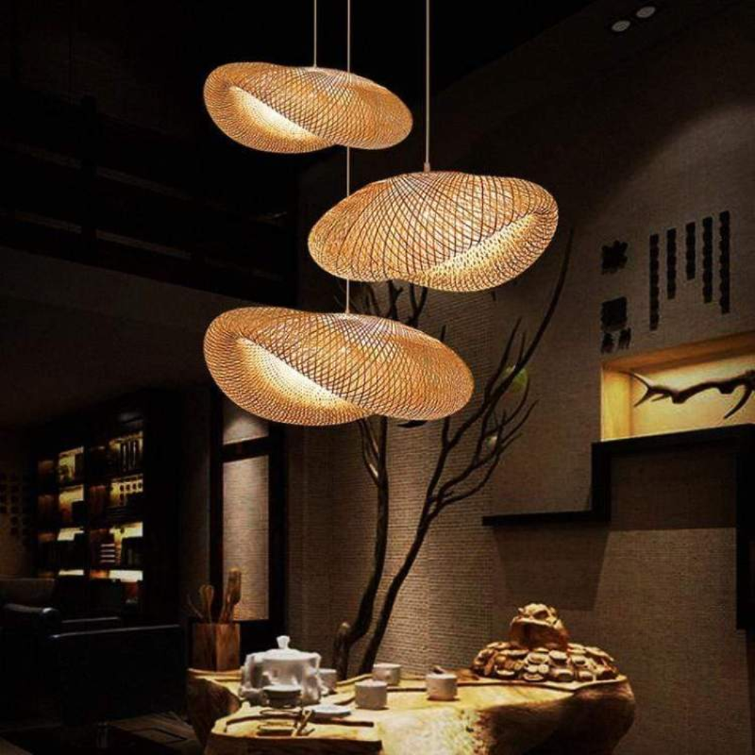 BAMBOO GLOW – Elegant LED Hanging Lamp