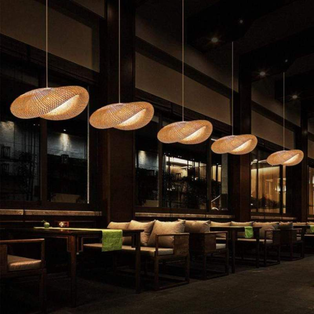 BAMBOO GLOW – Elegant LED Hanging Lamp