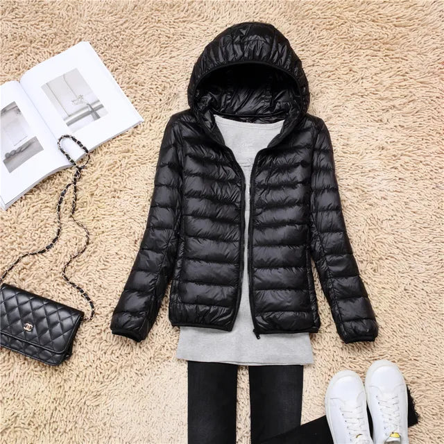 Ultra-Light Packable Down Jackets with Hood
