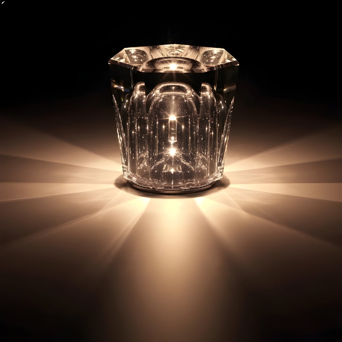 LUMINAIRE – Elegant Rechargeable Crystal Table Lamp