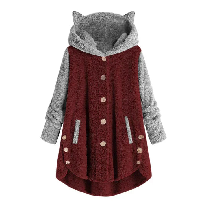 Cozy Cat Ear Fleece Sweatshirt