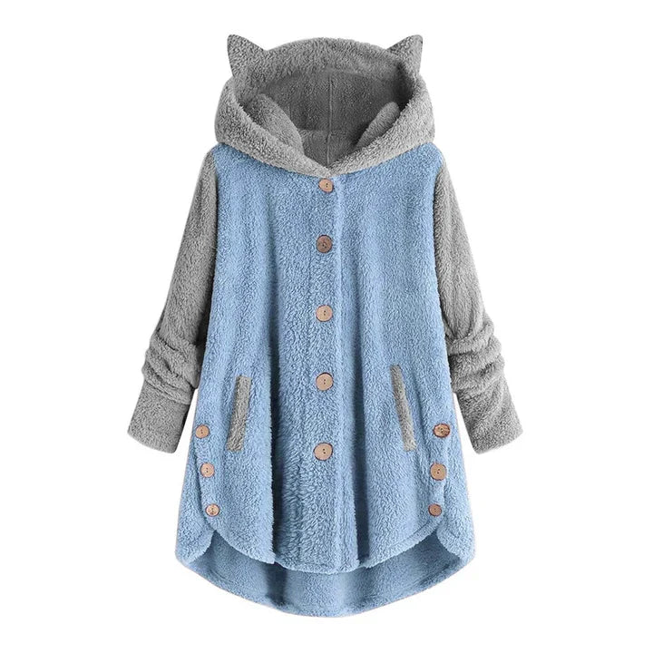 Cozy Cat Ear Fleece Sweatshirt