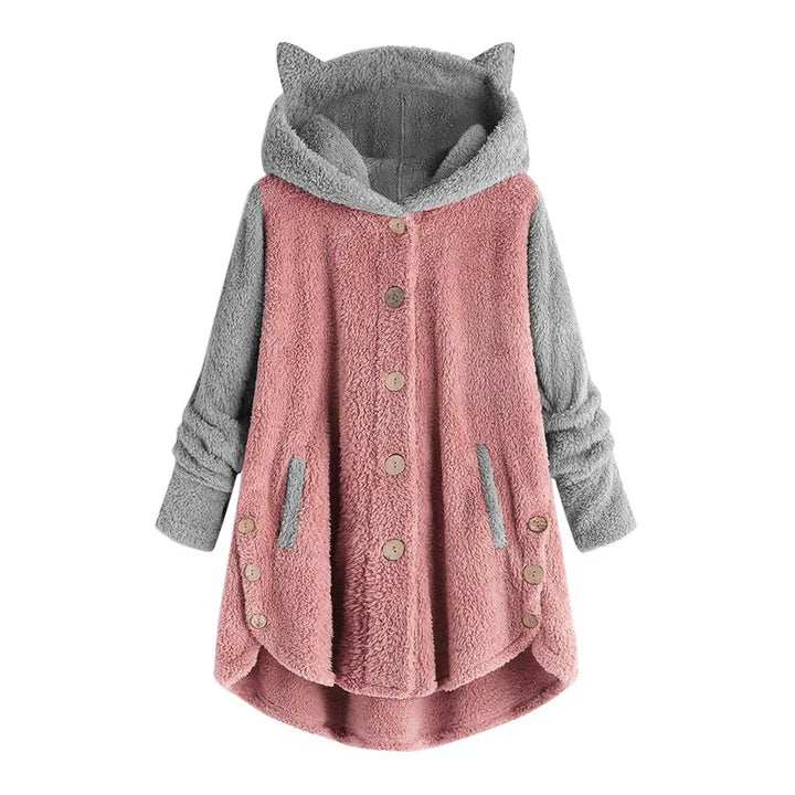 Cozy Cat Ear Fleece Sweatshirt