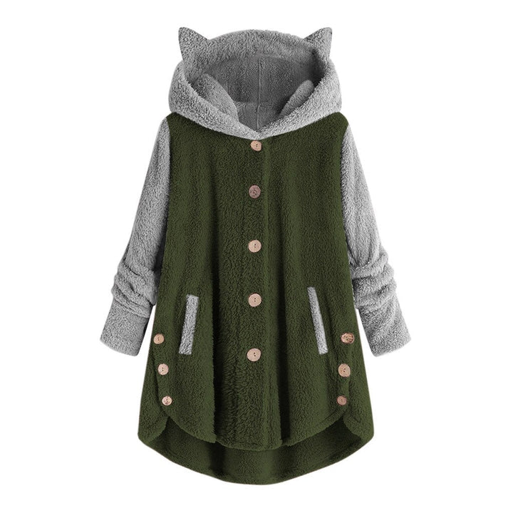 Cozy Cat Ear Fleece Sweatshirt