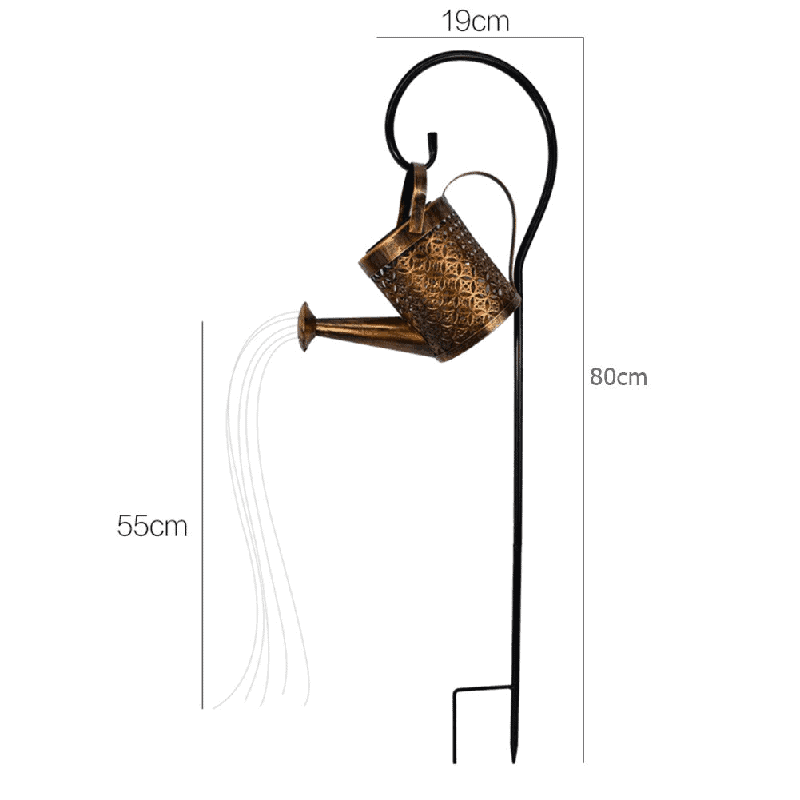 Enchanting Solar-Powered Watering Can Light