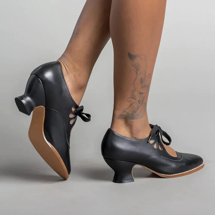 Timeless Edwardian Leather Shoes for Women