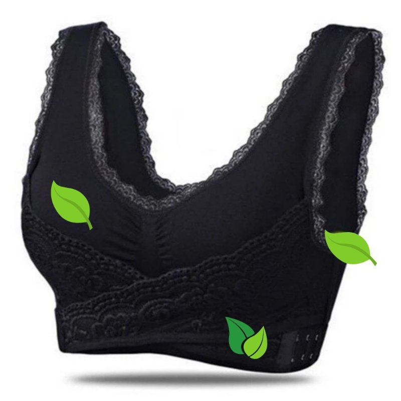 Posture-Enhancing Lace Bra for Comfort