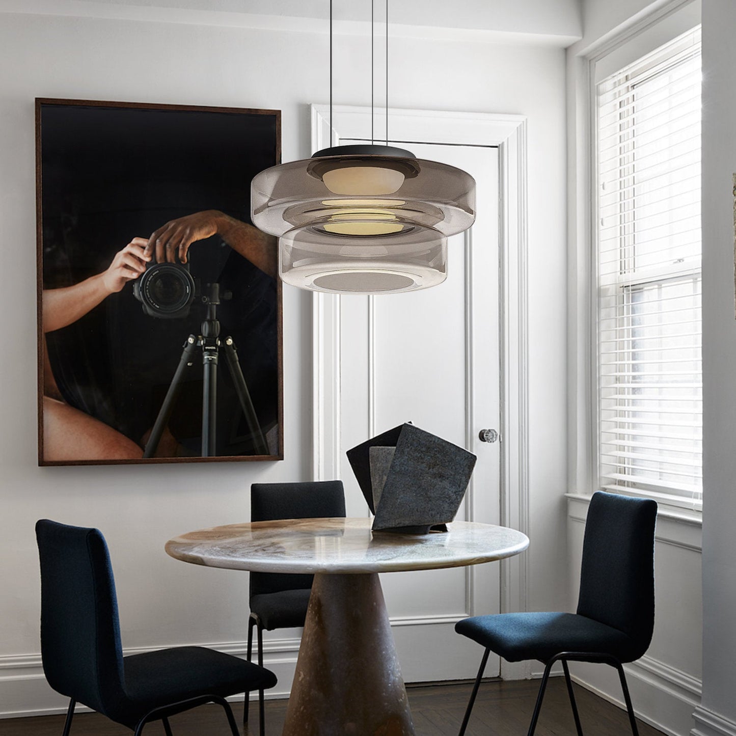 LUMINAIRE – Bauhaus-Inspired Glass Pendant Light