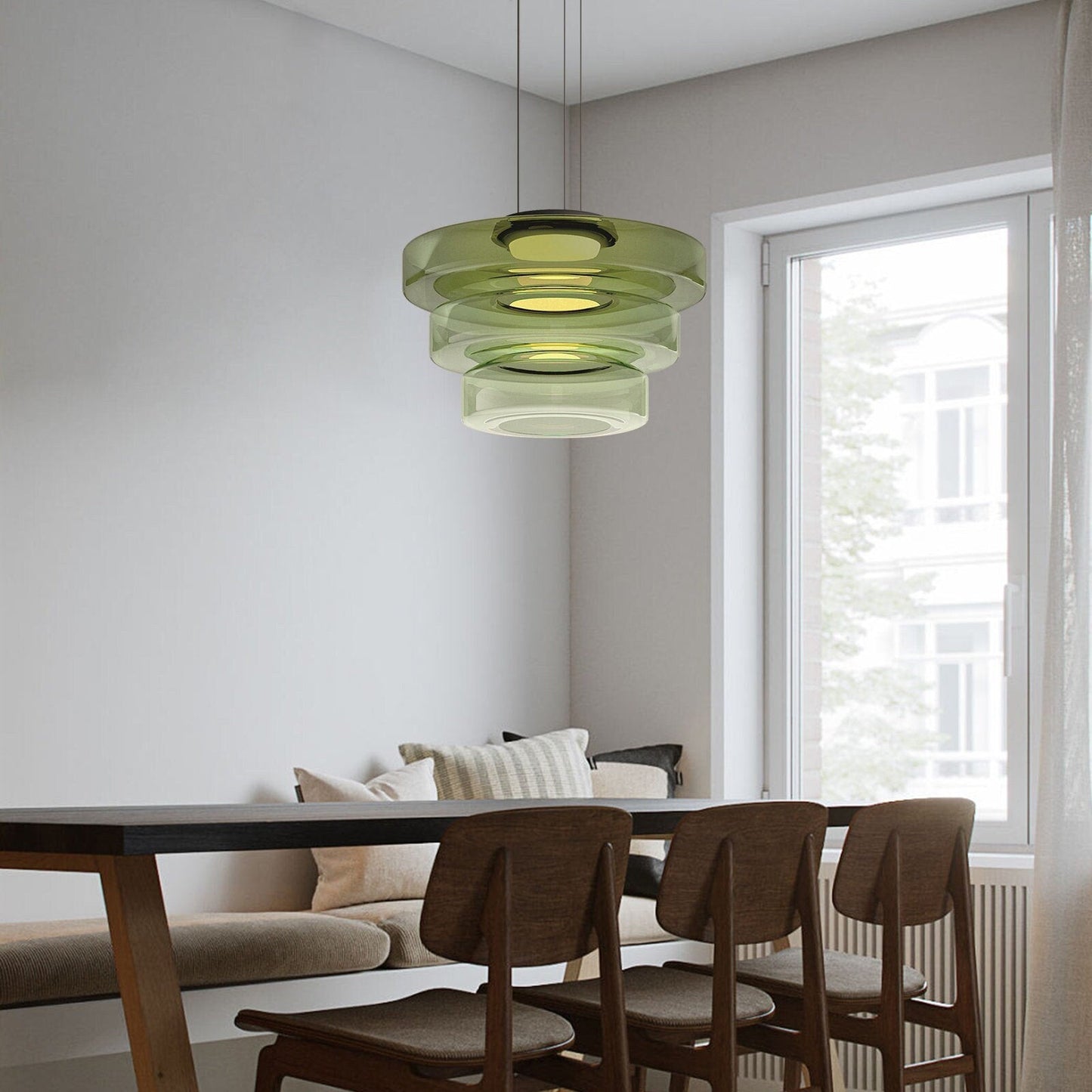 LUMINAIRE – Bauhaus-Inspired Glass Pendant Light