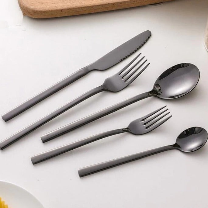 Elegant 30-Piece Modern Cutlery Set