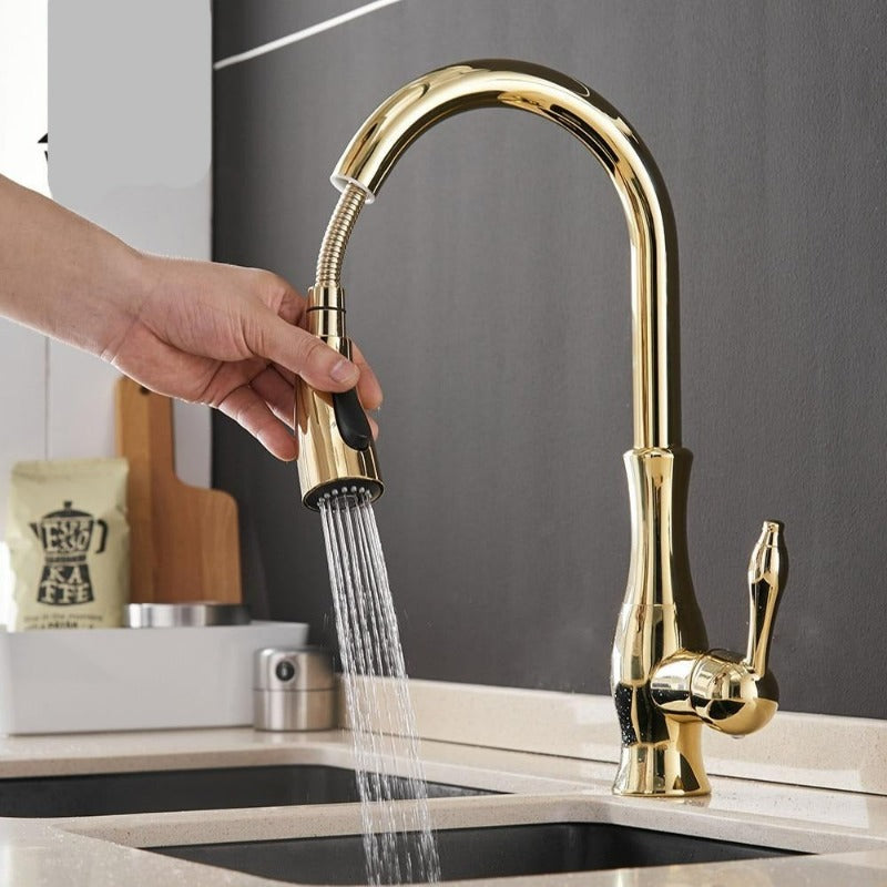 Elegant Retractable Kitchen Faucet for Modern Homes