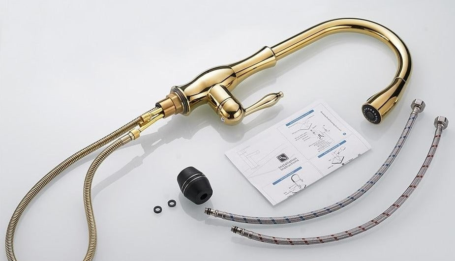 Elegant Retractable Kitchen Faucet for Modern Homes