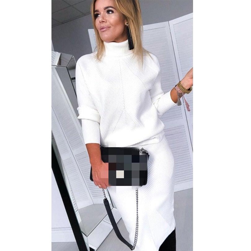 Cozy Knitted Dress for Winter Elegance