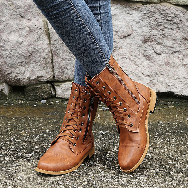Stylish Orthopedic Leather Boots for Comfort